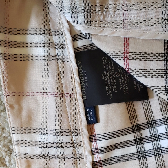 BURBERRY CHECK PLAID WIDE LEG PANTS - Picture 7 of 9